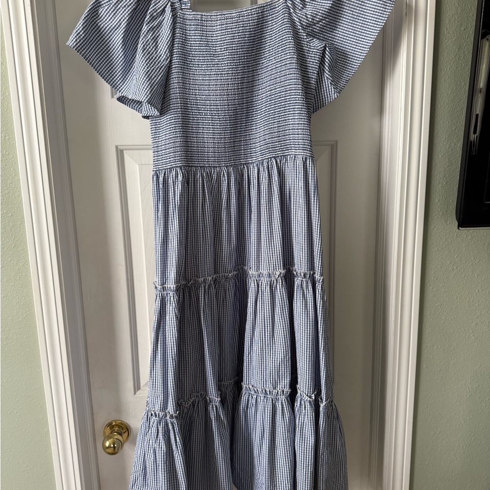 Blue Gingham Indie Ivy City Co Dress